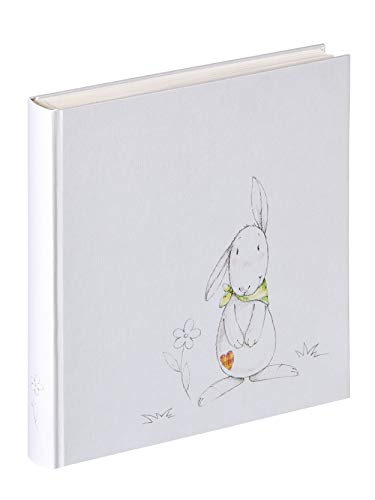 Walther Design UK 207 Album de bébé FRIIS Couverture, Album Photo 28 x 30,5 cm, Structure en Lin, Blanc, 28 x 30,5 cm