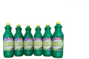 Droquimur Estrella, lejía y detergente, Botella de 1,430 L. Pack de 6 und. y 4 bayetas de Regalo (6, Pino)