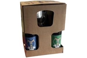 VINACCUS Coffret Bières Artisanales Française à Découvrir avec verre sérigraphié Bich.