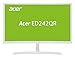 Produktbild Acer ED242QRwi 60 cm (23,6 Zoll) Multimedia Curved Monitor (Full HD, 1.920 x 1.080, 75hz, 4ms Reaktionszeit, ZeroFrame, HDMI, VGA) weiß