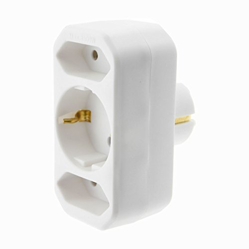 Preisvergleich Produktbild Schwaiger 3er Stecker Steckdose Adapter Adapterstecker Steckdosenleiste
