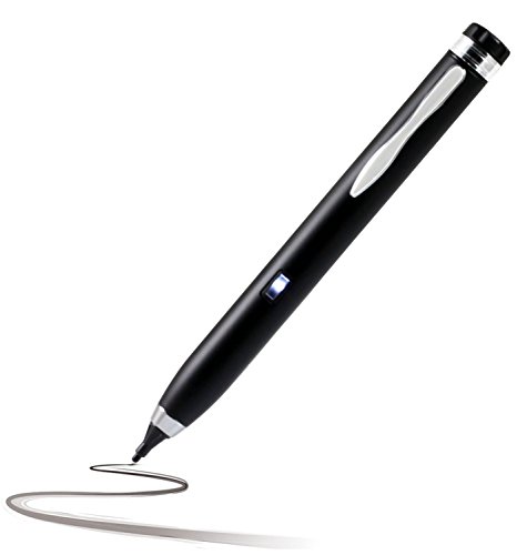 Navitech Schwarz digital Fine Point Hoche Präzision Active Stylus Pen / Eingabestift mit dünner Spitze kompatibel mit Medion Lifetab P10506 (MD 60036)