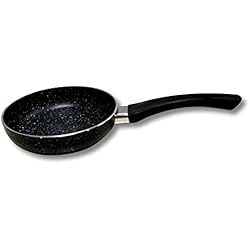 Cflagrant® Poêle 16cm Façon Pierre Tous Feux Dont Induction Garantie Cuisson sans Matière Grasse Revêtement Haute Qualité Idéale pour la Cuisson des Oeufs au Plat, Pancakes (16cm)