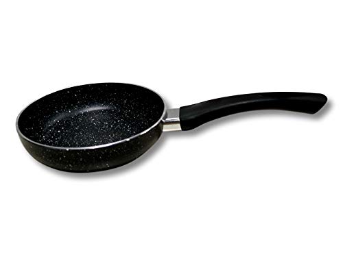 Cflagrant® Poêle 16cm Façon Pierre Tous Feux Dont Induction Garantie Cuisson sans Matière Grasse Revêtement Haute Qualité Idéale pour la Cuisson des Oeufs au Plat, Pancakes (16cm)