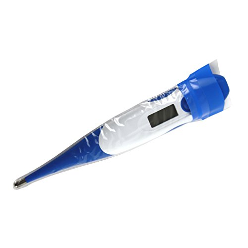 Set Digital Kinder Fieber Thermometer mit flexibler Spitze und 100 Stück Schutzhüllen . Fieberthermometer Wasserdicht , Signalton , Fieberalarm und Memory Funktion - 4