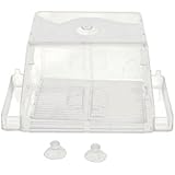 LEORX Aquarium selbst schwimmende Fischzucht Isolation Box Brüterei Züchter Case(Transparent)