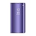 Price comparison product image CARYYCY Flip Case Clear View Standing Smart Cover All-around Protection PC Hard Case Cover For Samsung S9 (Purple)