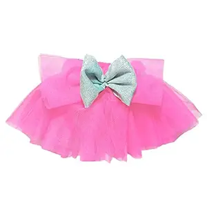 Myartbucket Pet Tutu net Skirt Decorative Cute Multipurpose Creative Party Pink Dog Skirt (Small)