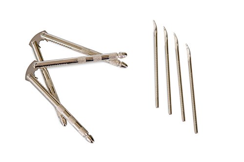 chefland Nussknacker mit Picks Werkzeug für Meeresfrüchte und Muttern, Edelstahl Klassisches Design, 6-tlg.