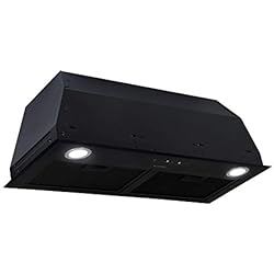 Klarstein Paolo 72, hotte aspirante, module de ventilation, largeur 72,5 cm, 600m³/h d'air extrait, 200 W, filtre à graisse en aluminium, LED, acier inoxydable, recirculation possible, noir