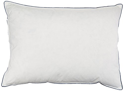 Costa del Pacífico de Plumas Company Abajo Alrededor de Plumas y plumón Almohada con Funda de algodón, Blanco, Super Standard