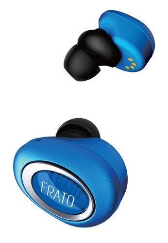 ERATO Muse 5 - kabellose Lifestyle Bluetooth Kopfhörer mit FitSeal & 3D Surround Sound - Blau