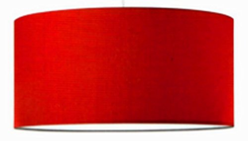 Idea Beleuchtung: Zylinder Lampenschirm zylindrisch Kapuze Lampenabdeckung in Stoff laminiert PVC-Folie, Durchmesser 40 cm; für Lampen Stehleuchten aus dem Boden Wandleuchten Nachttischlampe Kronleuchter und Suspensionen Weiß, Elfenbein, schwarz Wahl, siehe die Erläuterungen Seite und senden E-Mail; eigene Produktion – Made in Italy - 7