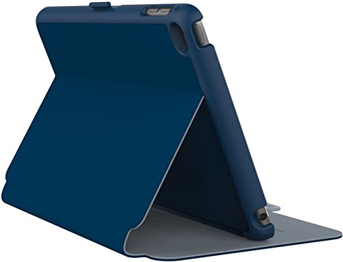 Preisvergleich Produktbild Speck StyleFolio Schutzhülle für iPad Mini 4 - Tiefseeblau / Nickelgrau