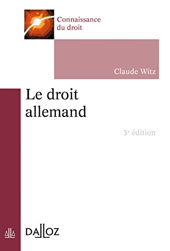 Le droit allemand - 3e éd. gratuit