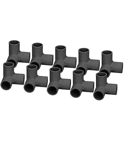 Raccordo A T 3 Vie 10-32 – Lotto Di 5 Pezzi Con Spine, Marca Pneumadyne
