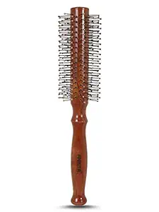 Ankita Wooden Hair Brush with Nylon Bristle, All-Purpose, Colors May Vary (B53) by Chhavi Creation