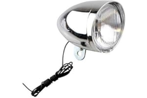 MOTODAK Eclairage velo av/projecteur halogene pour dynamo type hollandais chrome