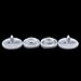 100SET KAM PLASTIC RESIN WHITE SNAPS BUTTON FASTENERS PRESS STUD POPPERS SIZE 16 T3