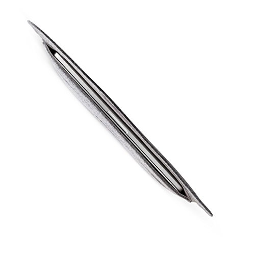 Ellitac Schutzh  lle Tasche f  r Apple 15 4 Zoll Macbook Pro Retina Filz Sleeve H  lle Ultrabook Laptop Tasche Schale Farbe  Grau