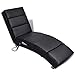 Produktbild mewmewcat Relaxliege Liegesessel Chaiselongue Elektro Massageliege mit Wärmebehandlung 51 x 155 x 73 cm Schwarz