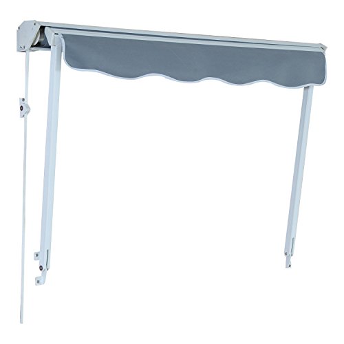 Outsunny Markise, grau, 122 x 70 x 23 cm, 840-153GY - 4