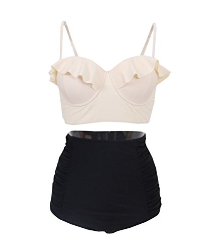 Damen Bikini-Sets High Waist Bademode Badeanzug
