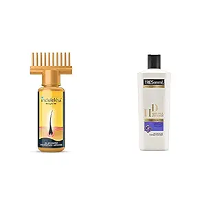 Indulekha Bhringa Hair Oil, 100ml And TRESemme Hair Fall Defense Conditioner, 190ml