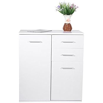 Ebtools Bathroom Wall Cabinets White Wooden Storage Cabinet