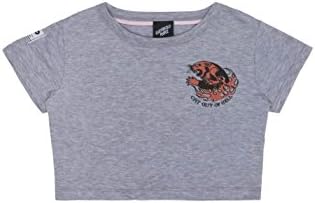 Illustrated People ED Hardy Cat Out Of Hell Crop Tee L