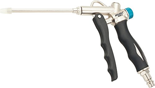 HAZET 2-Wege Ausblaspistole (Luftanschluss an Kopf oder Griff, mit stufenlosem Druckregulator, austauschbare Düsen, robustes Aluminiumgehäuse) 9040-4 - 4