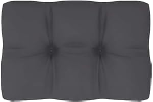 vidaXL Coussin de Palette, Coussin de Siège de Salon, Coussin de Canapé de Jardin, Coussin de Chaise Extérieur, Anthracite 60x40x12 cm Tissu