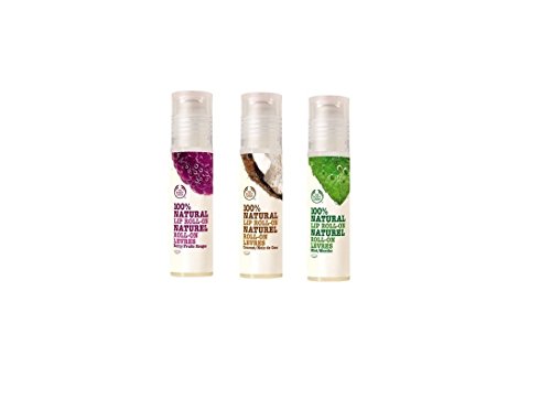 The Body Shop Natural Lip Gloss Roll On set of 3