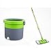 Produktbild SEEKSUNG Schrubber Vier-Laufwerk Rotary Handdruck Mop Eimer, FlatGreen, 4 Moppköpfe Wet Mops