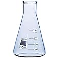 Rocwing - Borosilicate 3.3 Glass Graduated Conical Erlenmeyer Flask for Laboratory (250ml)