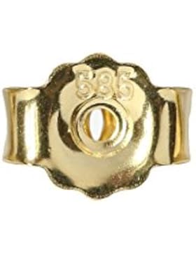 Ohrsteckerpoussette 5 mm 585er Gold Butterfly-Verschluss 14 Karat Ohrmutter