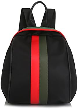 Fashion Fur Women Bag Backpacks Women famous Designer Women Leather Handbags Luxury Ladies Hand Bags (Red-green)