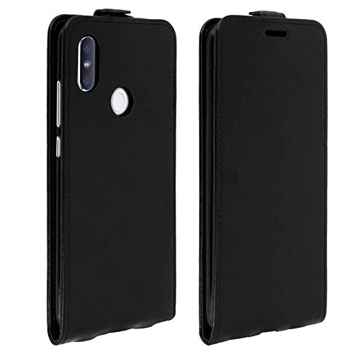 Price comparison product image Jeija Xiaomi Mi A2 Wallet Case Vertical Cover Customisable – Black