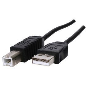 3m High Speed USB Kabel - Premium-Qualität (100% Kupfer) - A Stecker auf B Stecker - hoher Geschwindigkeit 2,0 - 480Mbps - für alle Drucker mit USB darunter Epson, HP, Canon, Lexmark und OKI Drucker