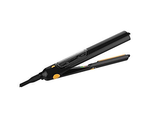 Hair Curler Rollers Hair Straightener Steam Iron Professional Cordless straighteners with Ceramic Plates Dual  Black 