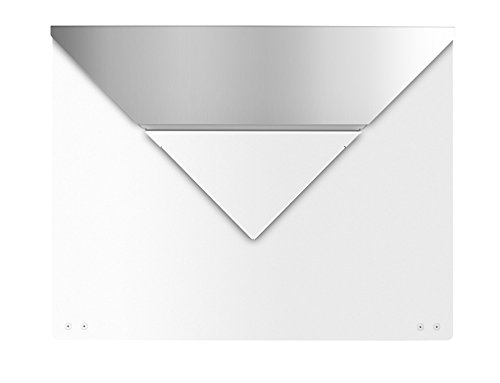 Preisvergleich Produktbild frabox Design Briefkasten EVERE Weiss / Edelstahl, Ohne Zeitungsfach