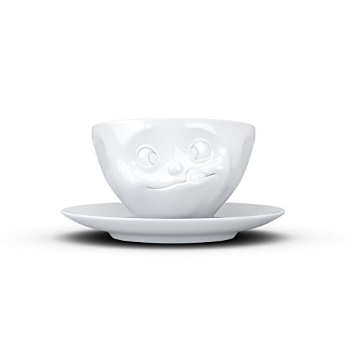 Fiftyeight Kaffeetasse LECKER / weiß