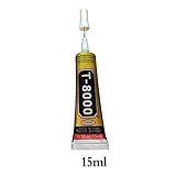 Especificaciones: Equickment T7000/T8000 - Pegamento para reparación de Pantalla de teléfono (Resina epoxi, Tipo Aguja, Adhesivo Transparente), 15ml, T8000