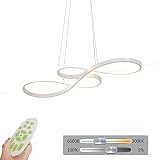 ★ Lámpara colgante LED lámpara de diseño del comedor, tamaño: L * W * H: 29.53 * 11.81 * 3.15in, potencia: 55W, lúmenes: 4125lm, índice de reproducción cromática: 85, estándar de la UE: 220V.