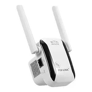 Homgee WiFi Signal Amplifier Wireless 300M WiFi WiFi Range Extender with Dual Antennas for Home Office EU Plug