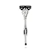 SHAVE-LAB - FIRE - Manual Razor with 4x Razor Blades (P.6 - 6 blades - for men, white)