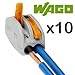 Produktbild Wago Stecker 222 - 412, 2 Port Hebel Cage Clamp Terminal Block, 10 Stück