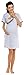 Zeta Ville Nursing Nightdress Robe Labour Hospital Gown MIX & MATCH 393c (Nightdress - Light Grey, UK 10/12)