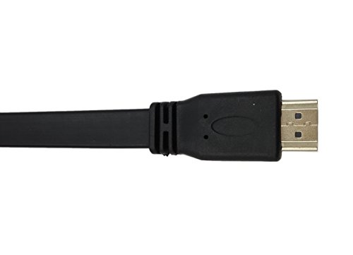 cerrxian 1 FT flach slim High Speed HDMI Verlängerung Kabel A Stecker auf 90 Grad bis Winkel A Stecker Kordel - 3