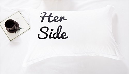 Generic Her Side His Side Liebhaber Bettbezug Bettwäsche Set 4-teilig Bettwaren (EU Queen(200x200cm)) - 6